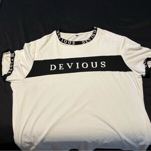 Women's Black and White Short Sleeve Tee